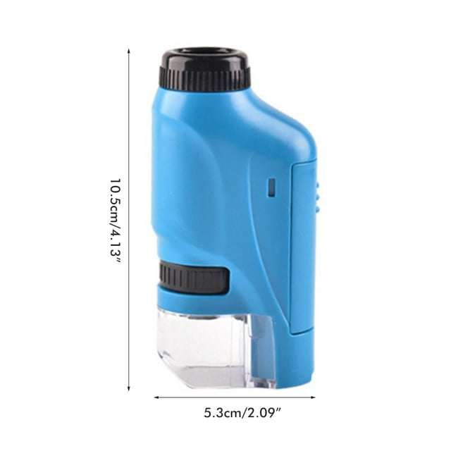 Microscopio de bolsillo, microscopio portátil para niños, microscopio portátil, juguetes científicos, durabilidad mejorada