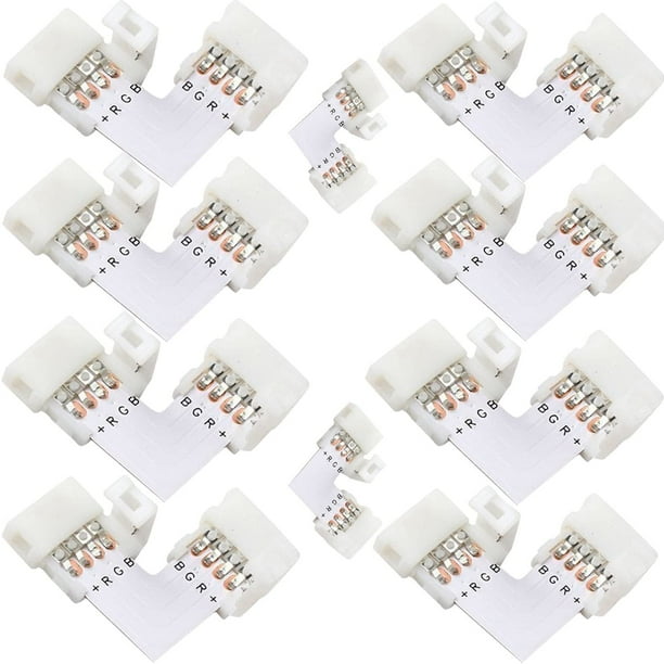 L Shape 4 Pins Connector 10Pack 10mm Right Angle Corner Solderless