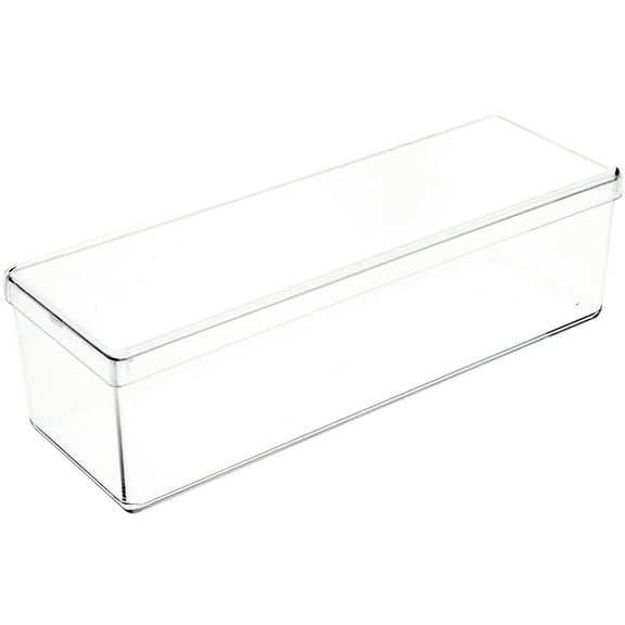 Pioneer Plastics 160C Clear Rectangular Plastic Container, 8.5" W x 2.625" D x 2.25" H, Pack of 12