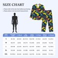 thumbnail image 3 of Bingfone Men's Pajama Set 2 Piece Loungewear PJs, Long Sleeve with Pajama Pants-Colorful Sharks, 3 of 7