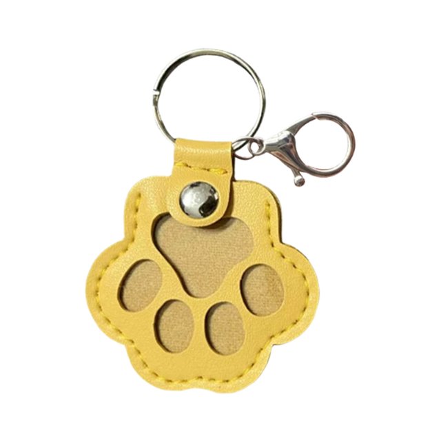 bbymog Boîtes de Rangement Décoratives Porte-Clés de Rangement pour Chien Porte-Clés en Cuir Mignon Souvenir de Poils d'Animaux Porte-Clés Collection Commémorative Unique Cadeaux Commémoratifs pour Sac Sac Sac Clé Jaune B