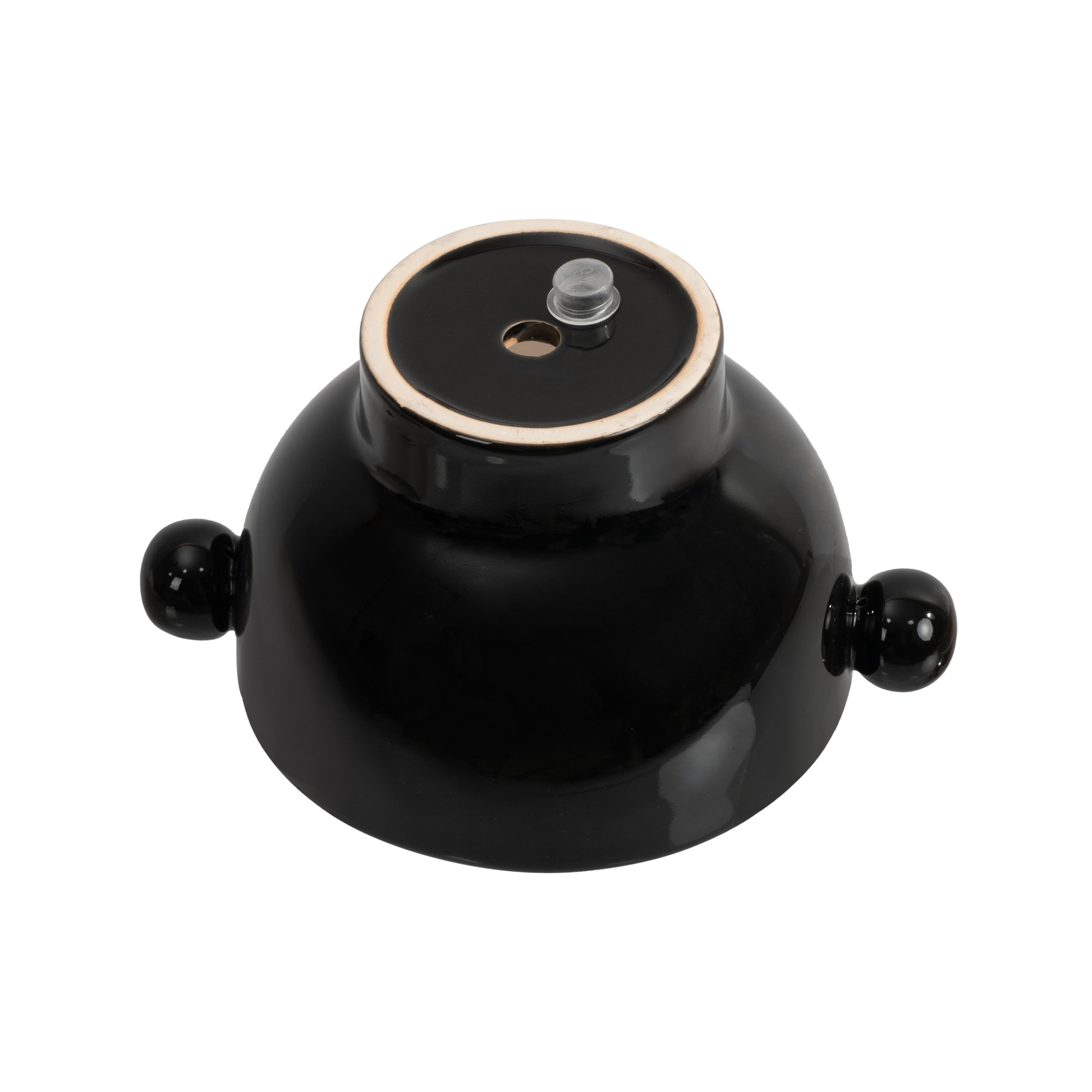 Beautiful 7" Charcoal Handled Ceramic Planter by Drew Barrymore