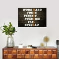 thumbnail image 2 of Motivational Wall Art Canvas Hustle Definition Poster Entrepreneur Quote Painting Prints Inspirational Positive Office Wall Decor Art for Bedroom Living Room Home Ready to Hang [12''''W X 18''''H], 2 of 6