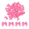 thumbnail image 1 of Uxcell 50 Pcs Mini Lazo de Cinta 1" Mini Cinta de Tela de Satén Flores Lazos Rosa Claro, 1 of 4