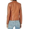 thumbnail image 2 of Women's Genuine Tan Lambskin Leather Jacket Motorcycle Slim fit Biker Jacket W249, 2 of 3