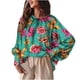 thumbnail image 1 of Camiseta de manga larga con cuello redondo y manga de muñeca para mujer de primavera y otoño Pompotops  FGAJ7197, 1 of 8