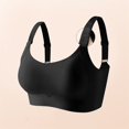 thumbnail image 2 of iHPH7 Full Coverage Lifting Bra for Women Wirefree Seamless Push Up T-shirt Bra Padded Comfort Bralette Wide Adjustable Straps Smoothing Support Everyday Daily Wear Black XL, 2 of 3