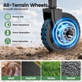 thumbnail image 4 of GVDV Collapsible Wagon Carts Foldable, 360lbs Heavy Duty Utility Folding Wagon with All-Terrain Wheels, Portable Beach, Camping, Shopping, Sports, Blue, 4 of 11