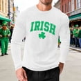 thumbnail image 1 of Amzcrzy - Sudadera Para Hombre, Estilo Informal, Holgada, Elástica, Para Fitness, Para El Hogar, Con Estampado Del Día De San Patricio, Manga Larga Y Cuello Redondo, Color Blanco, Xl, 1 of 5