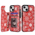 thumbnail image 1 of Funda tipo cartera HAOPINSH para iPhone 13 6.1 con tarjetero Papá Noel, 1 of 6