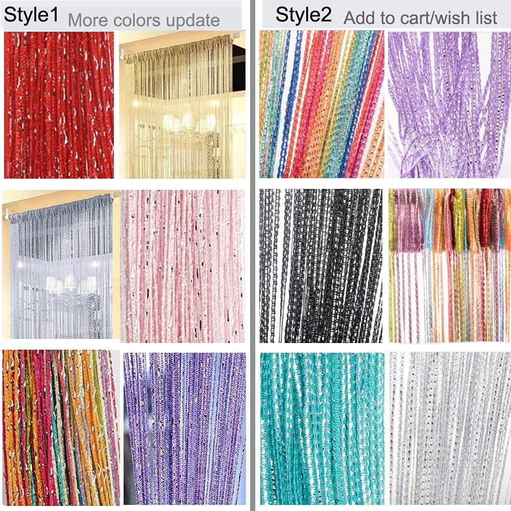 Home Decor Sequin Curtain for Doorway,Door String Curtains 39x79 inch Hanging,Closet Bedroom Blind Living Room Divider,Window Wall Panel Fringe Backdrops Sheer no Beads Beaded Decorative Crystal 