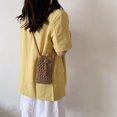 thumbnail image 6 of Yucurem Women Travel Straw Woven Mini Shoulder Crossbody Phone Bag (Light Brown), 6 of 10