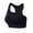 Black, variant on Cathalem Bras for Women Full Coverage Women's Sports Bra Strappy Bra Backless Padded Yoga Crop Top(White,XXL)