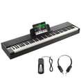 thumbnail image 1 of Piano digital VEVOR con peso de 88 teclas con pedal de sustain y USB, 1 of 9