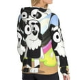 thumbnail image 4 of Lsque Bluey Pattern Casual Women's Hoodie,Hooded Sweatshirt with Kangaroo Pocket,Pullover Hoodie with Eye-catching Drawstrings-Small, 4 of 8