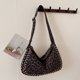 thumbnail image 4 of Bolso Hombro Con Remaches Cruzado Leopardo Lona ​​bolso Mano para Diario, 4 of 8