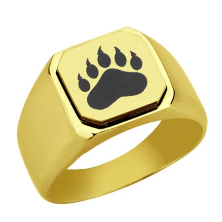 RASTEEL Paw Stainless Steel Signet Ring