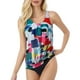 thumbnail image 1 of MKLEKYY Trajes De Baño Mujer Short European And Split Swimsuit Solid Color Backless Sexy Large Size Printed Bikini Swimsuit For Women, 1 of 6