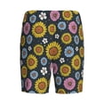 thumbnail image 4 of Yiaed Colorful Sunflowers for Men's Soft Sleep Pajama Short Lounging Pajama Shorts-XX-Large, 4 of 8