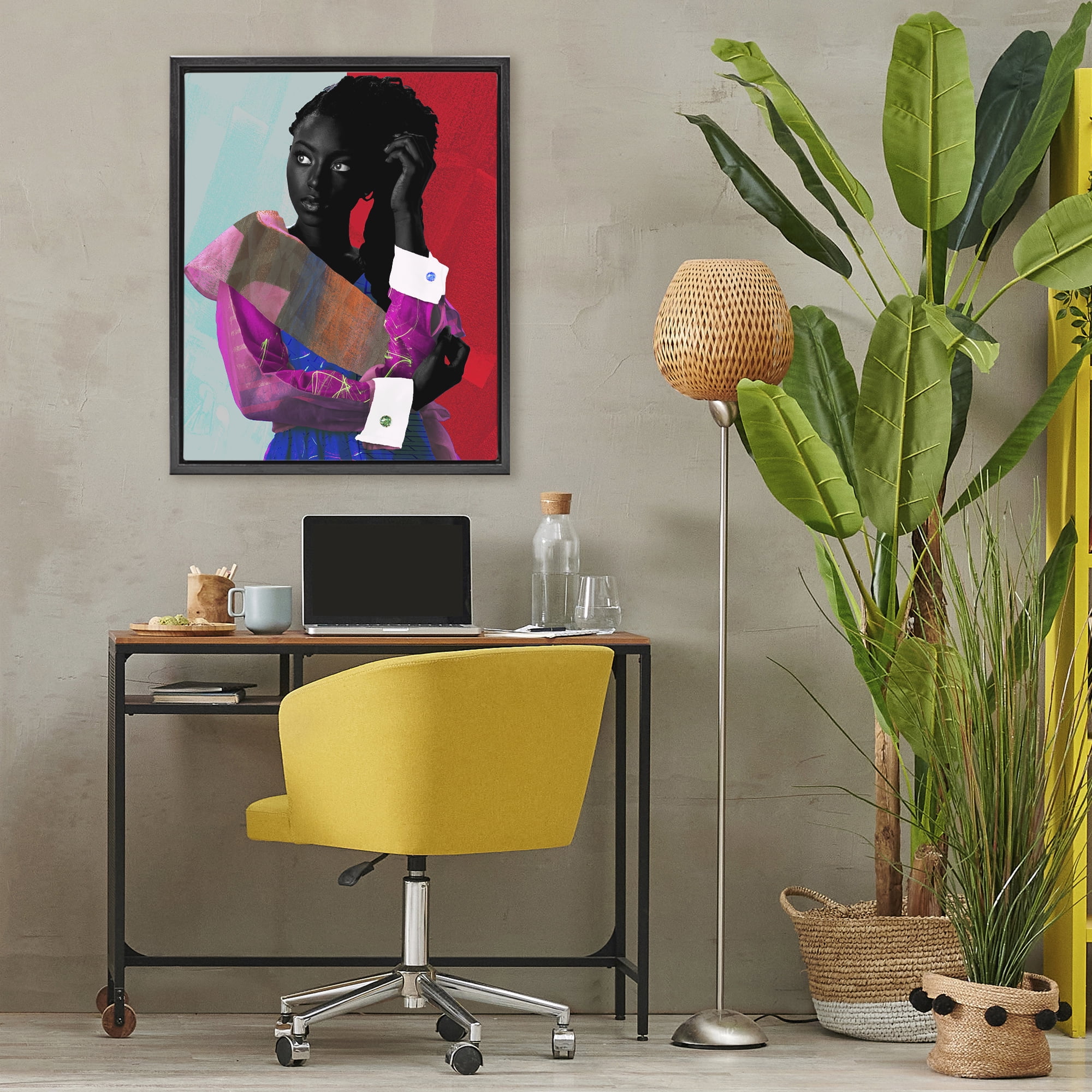 Stupell Industries New York Fashion Style Black Framed Floater Canvas Wall Art, design by NUMA Art