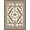Terracotta Brown Cream, Pattern 3, variant on ODIKA 2'x3' Washable Doormat Non-Slip, Low Pile West Cowboy Wheel Motif With Rustic Southwestern Border Wild Flowing Dynamic for Entryway, Kitchen, Laundry Room