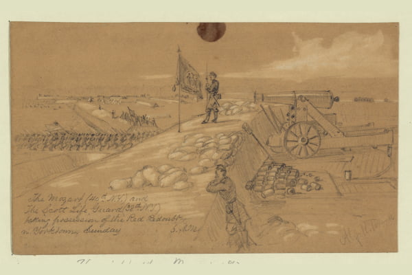 40th New York Mozart Regiment Gettysburg canvas print w/frame Ltd/Ed 