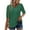 02 Green, variant on Weiqiqre Women's Tops 3/4 Sleeve Shirts V Neck Blouses Tunic Top Spring Summer 2025