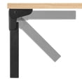 thumbnail image 5 of Unique Bargains Folding Table Legs, 4 Pack 25cm(9.8') Metal Foldable Table Furniture Legs, 5 of 5