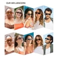 thumbnail image 3 of Gafas de sol SOJOS Trendy Rectangle Polarized SJ2610 Marrón, 3 of 5