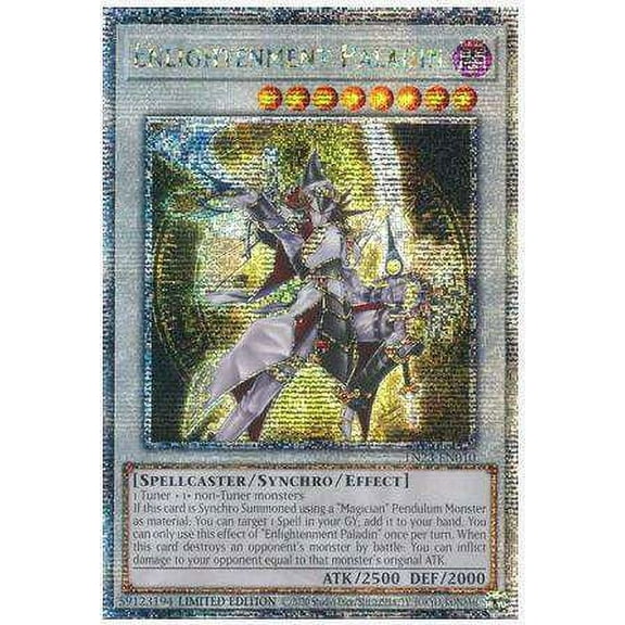 YuGiOh 25th Anniversary Quarter Century Secret Rare Enlightenment Paladin TN23-EN010