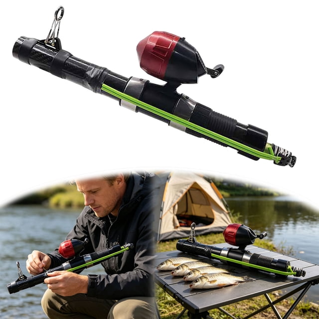 Tong Catapult Rod Compact Telescopic Portable Casting Gear For Saltwater & Freshwater Travel Friendly For Outdoor Anglers
