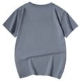 thumbnail image 4 of YAYUBA Girls Shirts Size 6-7 Cartoon Print Crewneck Back To School Short Sleeve T Shirt Comfy Dress Shirt Preppy Tee for Toddler & Kids, 4 of 5