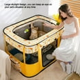 thumbnail image 7 of KISPATTI Pet Puppy Dog Playpen, Small Dog Tent Crates Cage Indoor/Outdoor, Portable Playpen for Dog and Cat, Foldable Pop Up Dog Kennel Playpen, Yellow, 7 of 7