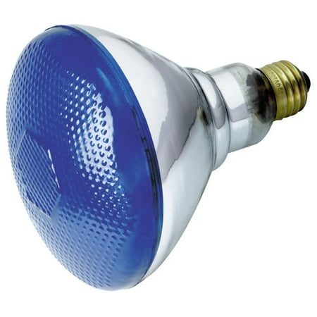 Blue Satco Incandescent Light Bulb - Satco S4428 100W 120V BR38 Blue E26 Base Incandescent light bulb