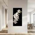 thumbnail image 3 of Hieng Orchids Wall Art 3 Pieces Black and White Elegant Flowers Painting Zen Floral Canvas Prints Vertical Pictures Bathroom Home Decor Unframed, 3 of 6