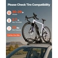 thumbnail image 3 of VEVOR Folding Roof Top Bike Rack Heavy Duty Car Bicycle Upright Mount Rack Lock, 3 of 9