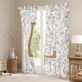 thumbnail image 3 of Homewish Monogrammed L Theme Black Out Curtains,Rustic Flower Floral Curtains Pack of 2 (42x63 Each),Cartoon Daisy Bedroom Curtains For Girl Teens,Ultra Soft Bedroom Decor, 3 of 6