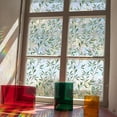thumbnail image 1 of Película para ventana, película decorativa para privacidad de ventana, hojas de vides verdes, pegatinas estáticas de doble cara para ventana de vidrio para oficina en casa, 1 of 5