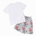 thumbnail image 6 of HCNTES Baby Boy's Outfit Independence Day Theme Cartoon Print Shorts For Litte Girls Casual Outdoor Wear 2 Piece Summer Set For Kids 2T 3T 4T(H03-Dark Blue,6-7 Years), 6 of 7