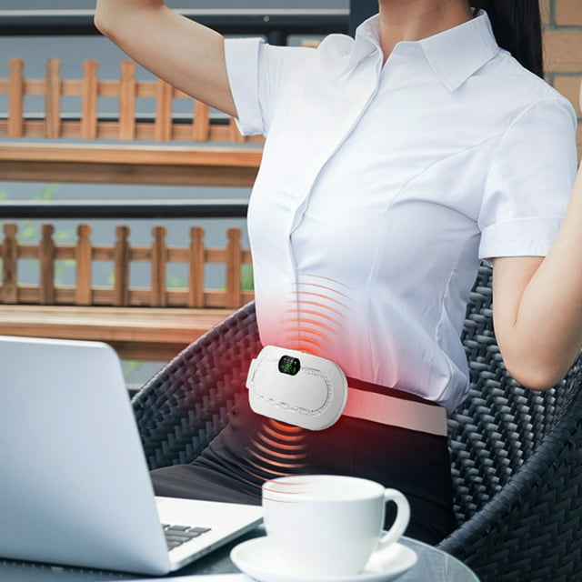 Abdominal Massager - 4 Vibration Modes 3 Heating Modes Charging Abdominal Massager for Women/Friend/Adult