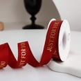 thumbnail image 6 of Gold Foil Print Grosgrain Ribbon for Flower Bouquet Wrapping and Gift Decoration, DIY Craft Ribbon for Wedding and Special Occasion Decor, Decorative Ribbon for Gift Wrap and Floral Arrangements, 6 of 6