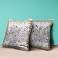 thumbnail image 4 of Amrita Sen Honeybee on Flower Throw Pillow in Purple Brown 18x18, 4 of 5