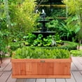 thumbnail image 3 of Costway 28 Inch Wooden Flower Planter Box Garden Yard Decorative Window Box Rectangular, 3 of 10
