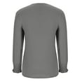 thumbnail image 5 of safuny Blouses for Women Casual Long Sleeve Crewneck Shirts Fashion Clothing Puff Long Sleeve Tunic Tops Gray _e XL, 5 of 6