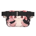 thumbnail image 3 of Bingfone Fanny Packs for Women Fashion Waist Packs Bag with Adjustable Strap Waterproof Everywhere Crossbody Belt Bag for Workout Running Travelling( Cute Axolotl Sakura Blossoms ), 3 of 9