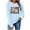 #V Light Blue, variant on PFRNLF Christmas Sweatshirts for Women Cute Christmas Snowman Print Long Sleeve Pullover Tops