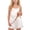 White, variant on Girls Satin Outfit Sets 2 Piece Silky Soft Pj Cami Top with Adjustable Spaghetti Strap and Comfy Shorts Cotton Blend Breathable Pjs Outfits for Kids Pink,Size 13-14T
