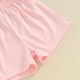 thumbnail image 7 of Bagilaanoe 2pcs Little Girls Shorts Set Toddler Summer Outfits Letter Print Sleeveless Tank Tops + Short Pants 3T 4T 5T 6T 7T Kids Casual Clothes, 7 of 7