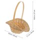 thumbnail image 2 of 2PCS Woven Food Basket Portable Snack Bread Flower Fruit Holding Basket, 2 of 3