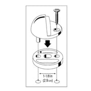 Everbilt Satin Chrome Adjustable Floor Door Stop 28367